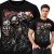 KOSZULKA HORROR GUN SKULL 2